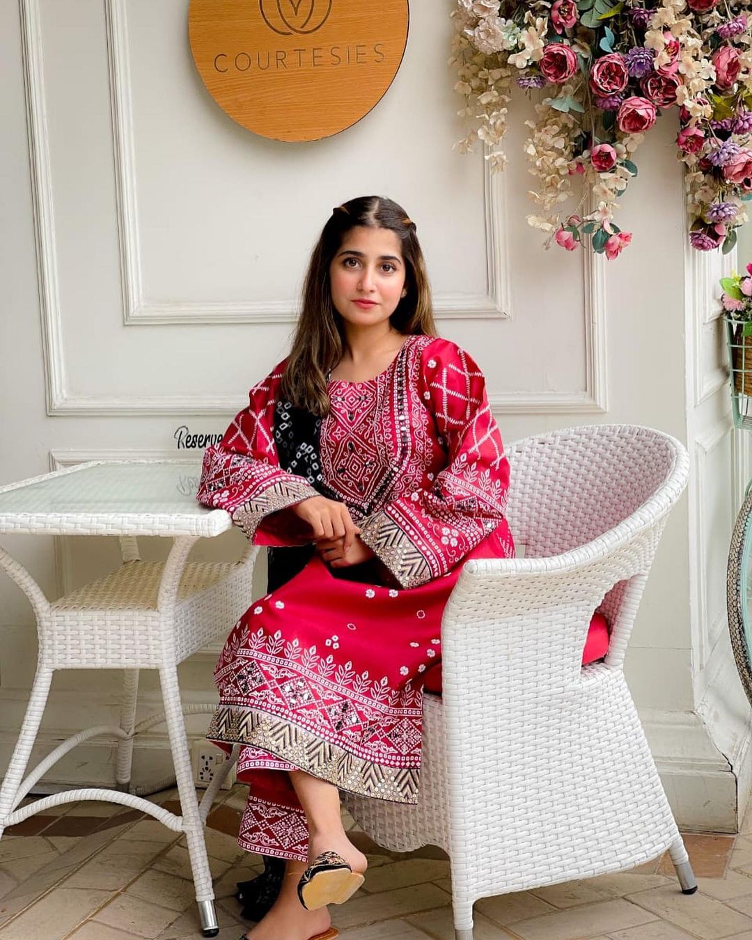 3 Pcs Women's Stitched Katan Silk Printed Suit