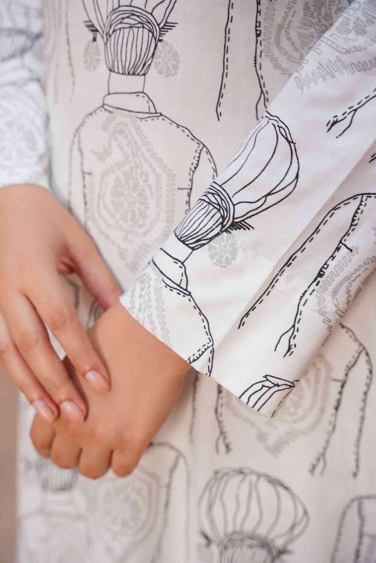 2 Pcs Women's Stitched Linen Block Printed Shirt and Trouser