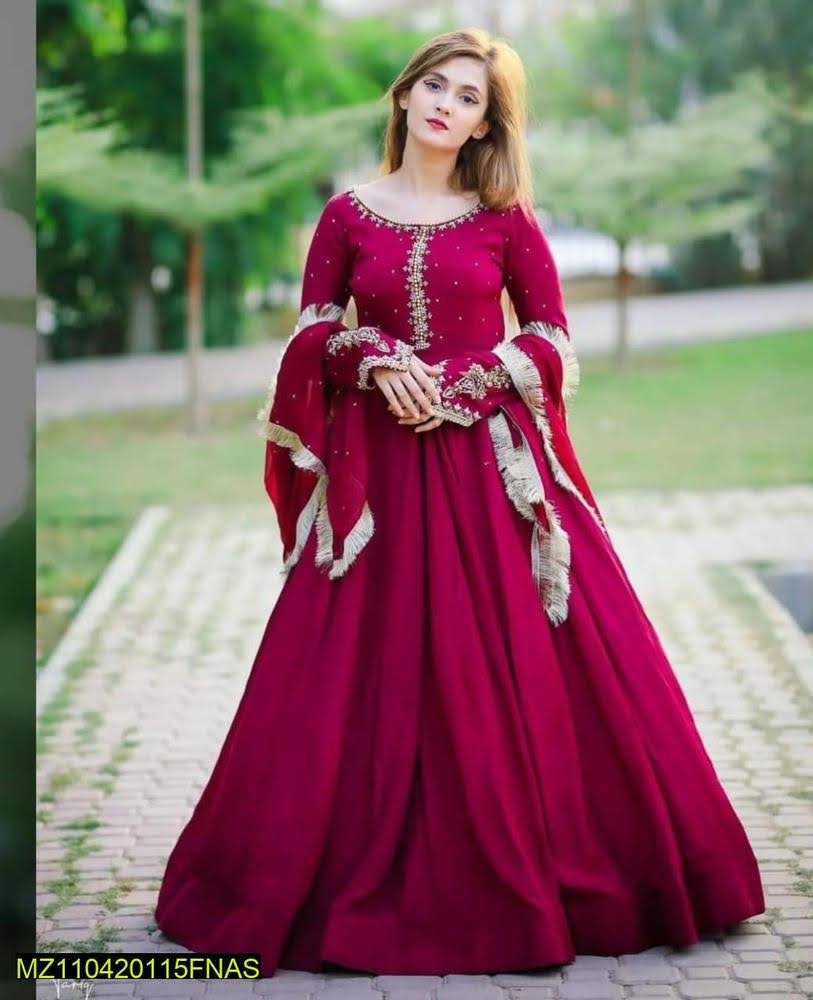 Kaya Work Embroidered Maxi โ 3 Pcs