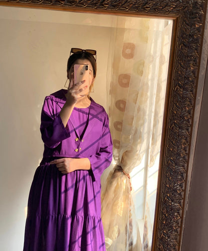 Women’s Stitched Embroidered Maxi with Jacket