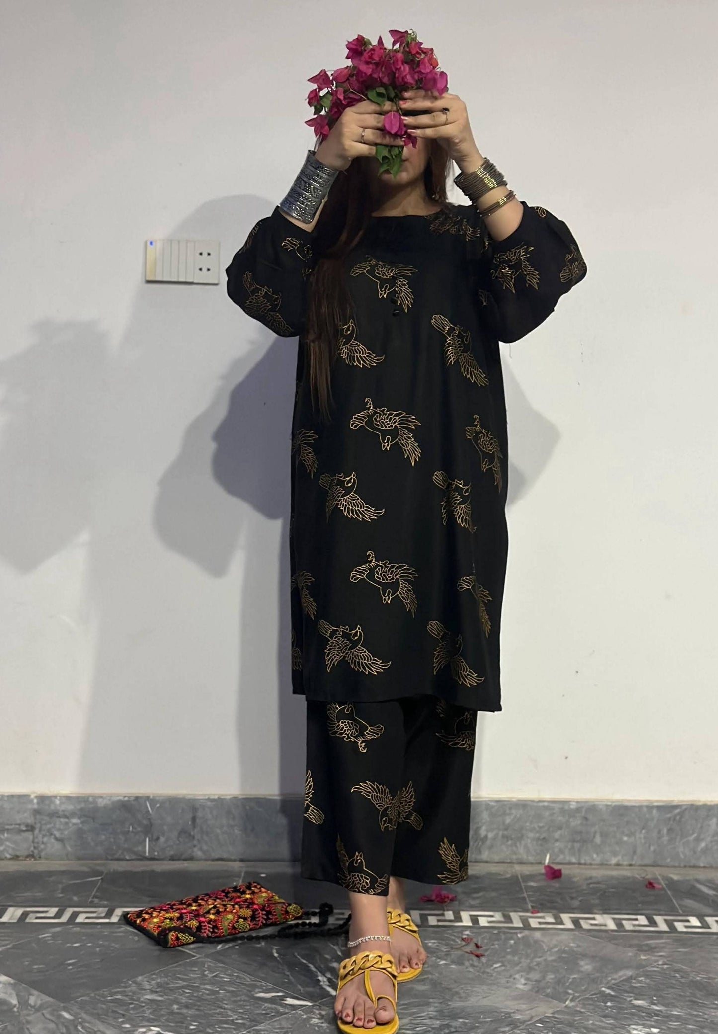 Sparrow 2-Piece Stitched Printed Shirt & Trouser