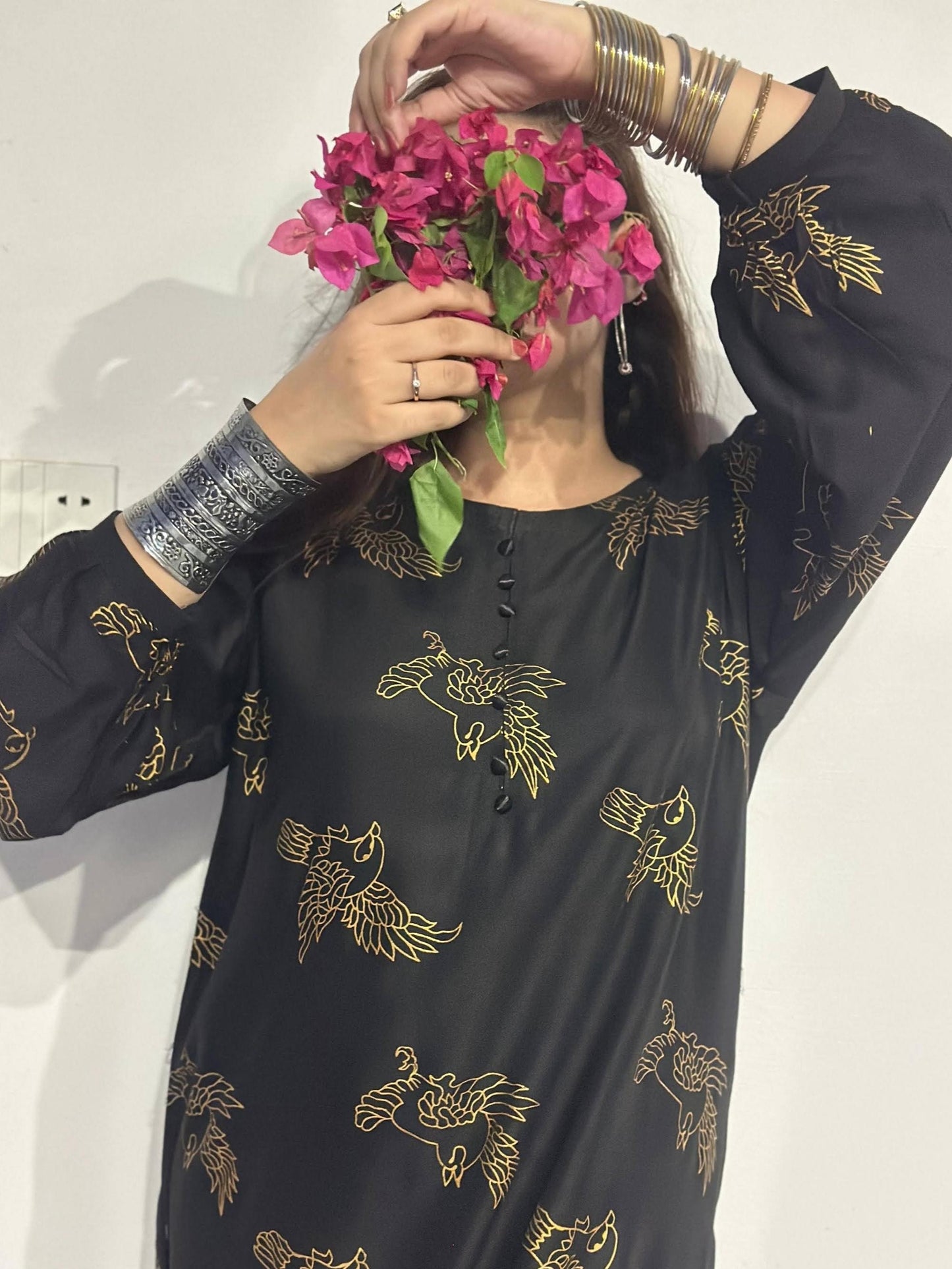 Sparrow 2-Piece Stitched Printed Shirt & Trouser